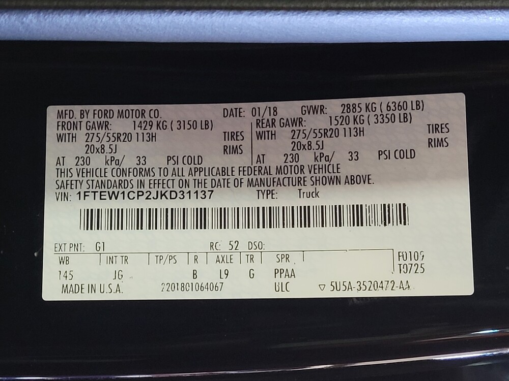 2018 Ford F150 in Savannah, GA 31419 - 18123029 33