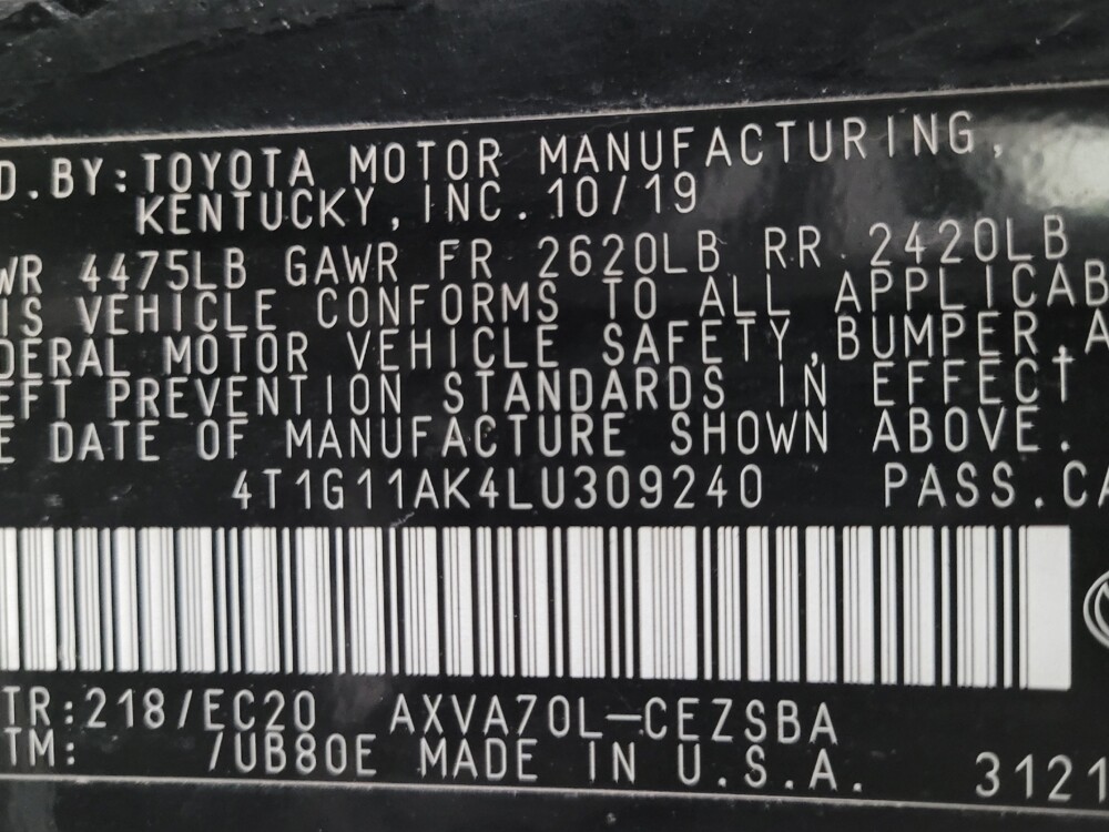 2020 Toyota Camry in Las Vegas, NV 89104 - 18123035 33