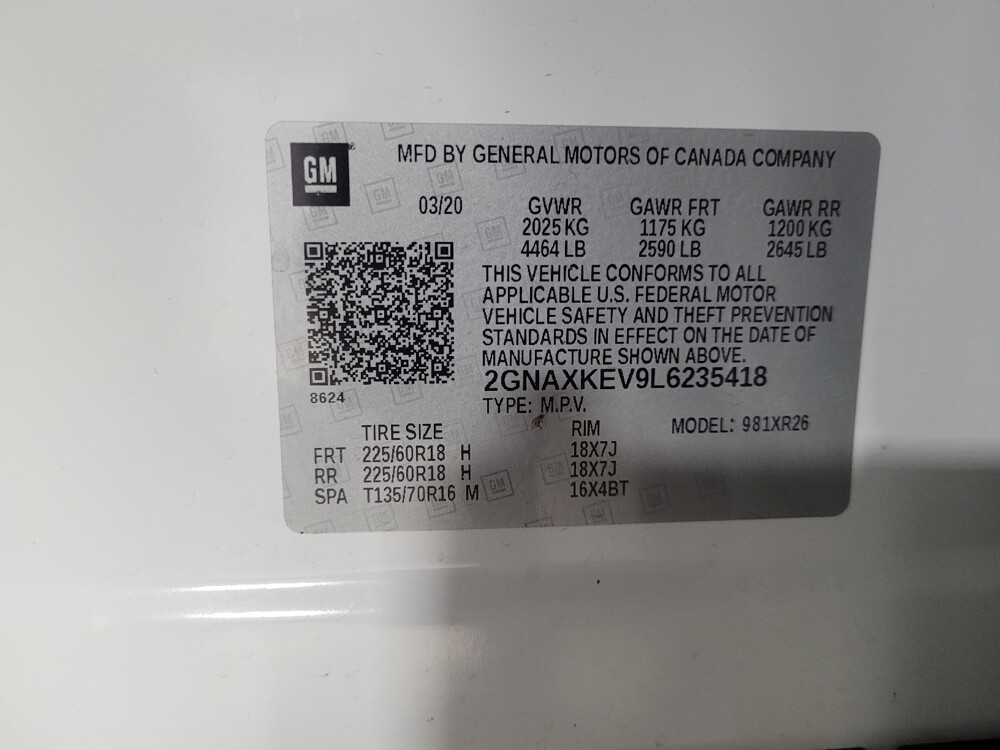 2020 Chevrolet Equinox in Pelham, AL 35124 - 18123050 33