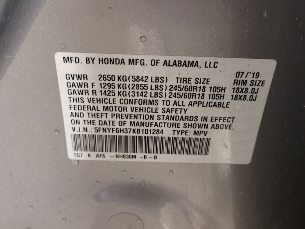 2019 Honda Pilot in Gastonia, NC 28056 - 18123064 33