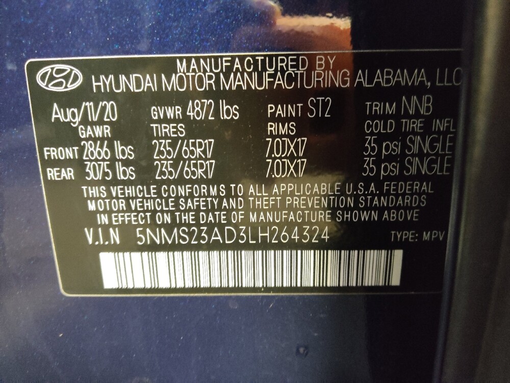 2020 Hyundai Santa Fe in Gastonia, NC 28056 - 18123068 33