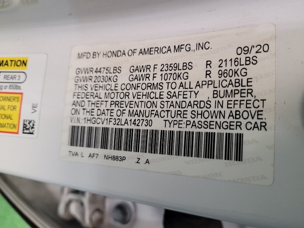 2020 Honda Accord in Columbus, OH 43228 - 18123135 33