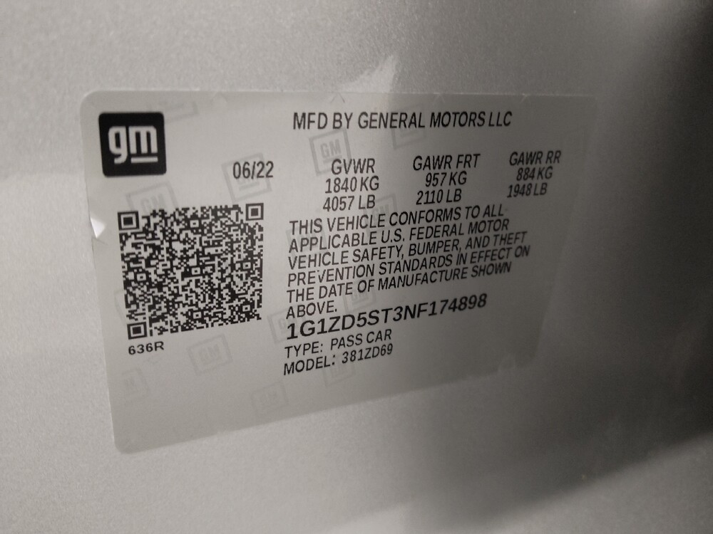 2022 Chevrolet Malibu in St. Louis, MO 63125 - 18123136 33