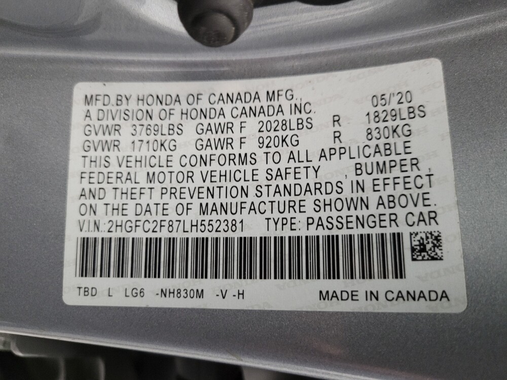 2020 Honda Civic in Glendale, AZ 85301 - 18123137 33