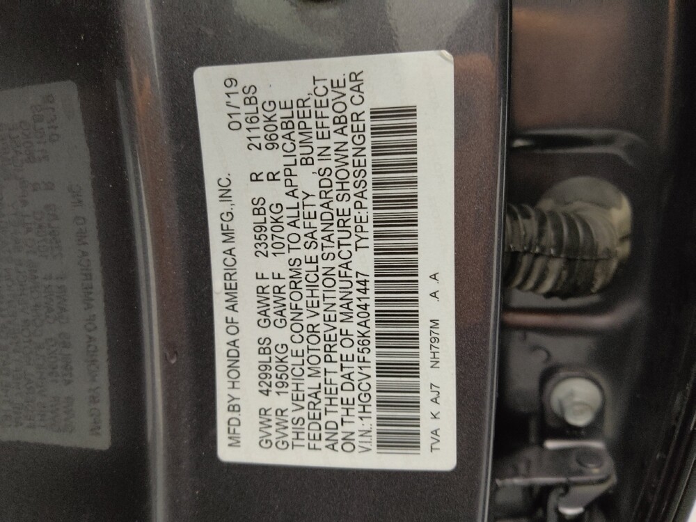 2019 Honda Accord in St. Louis, MO 63136 - 18123172 33