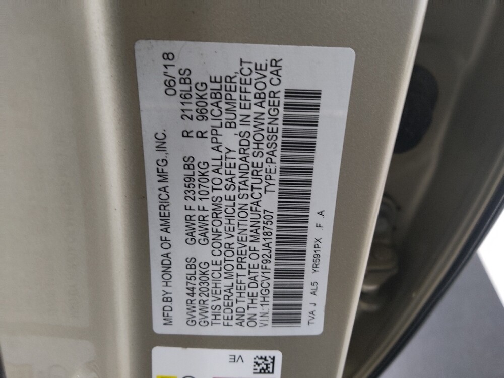 2018 Honda Accord in St. Louis, MO 63125 - 18123280 33