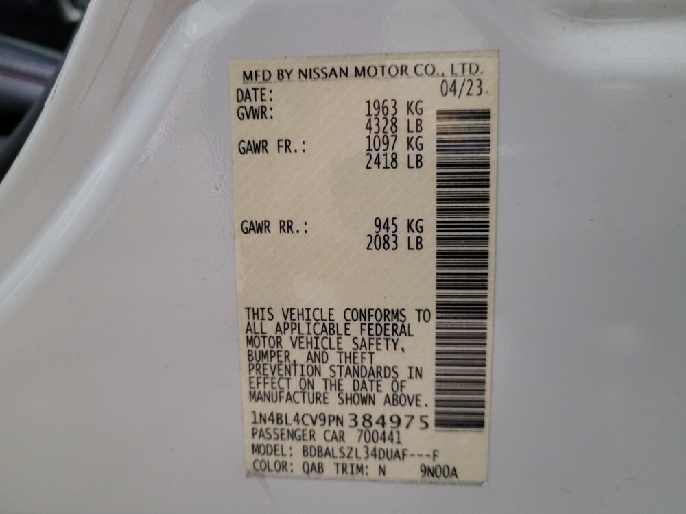 2023 Nissan Altima in Williamstown, NJ 8094 - 18123309 33