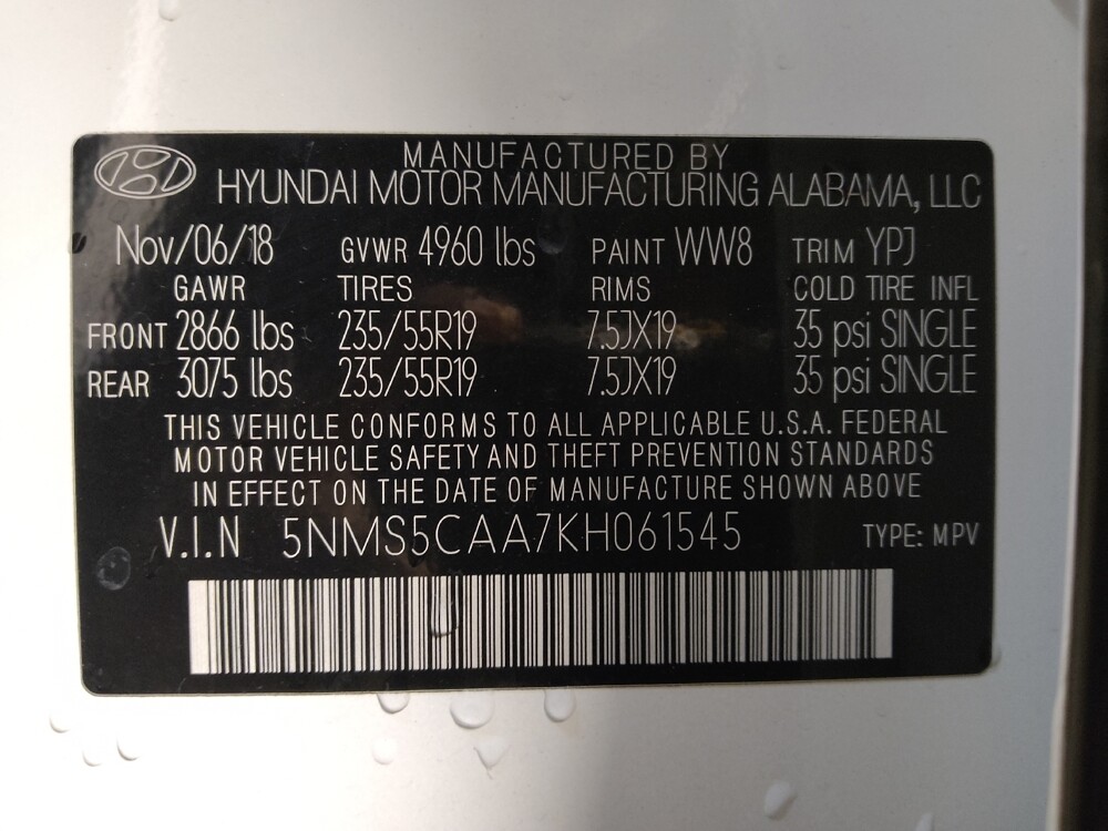2019 Hyundai Santa Fe in Greenville, SC 29607 - 18123369 33