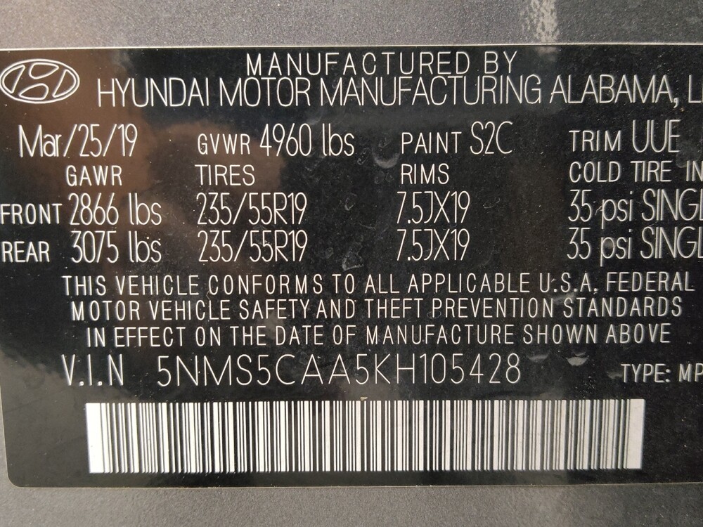 2019 Hyundai Santa Fe in Houston, TX 77074 - 18123390 33