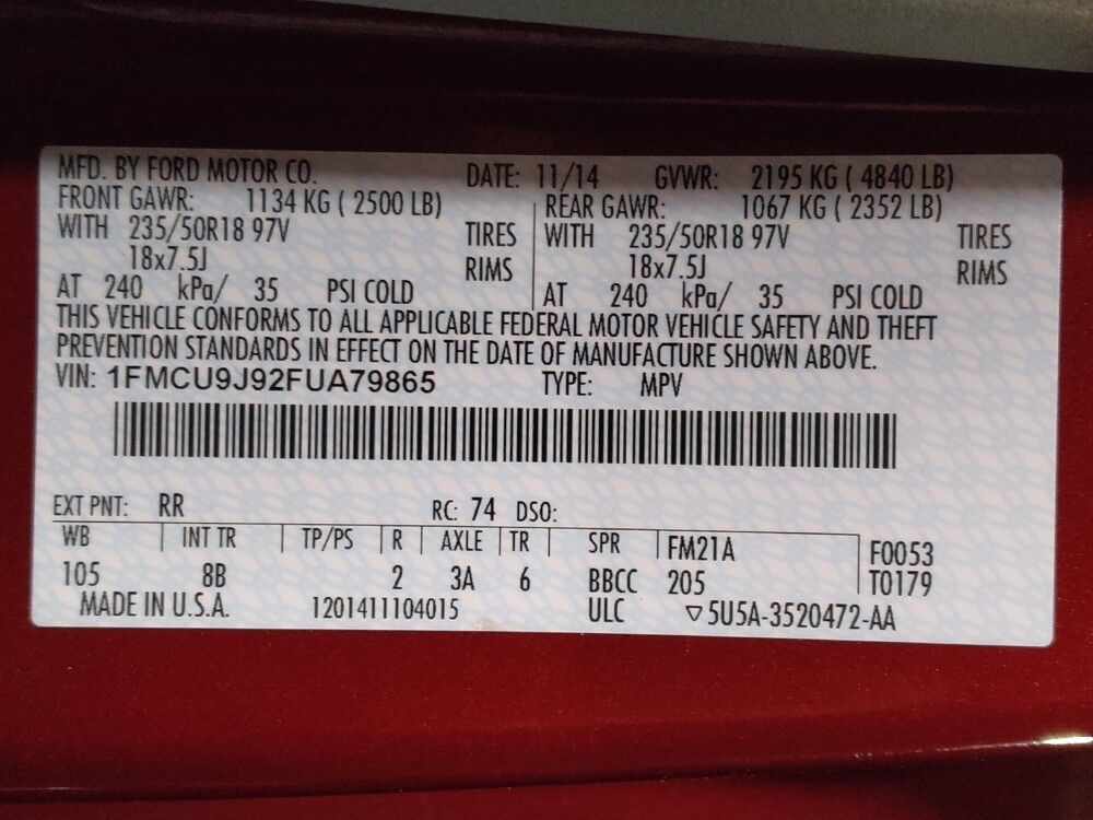 2015 Ford Escape in Savannah, GA 31419 - 18123405 33