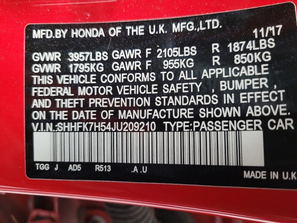 2018 Honda Civic in Las Vegas, NV 89104 - 18123433 33