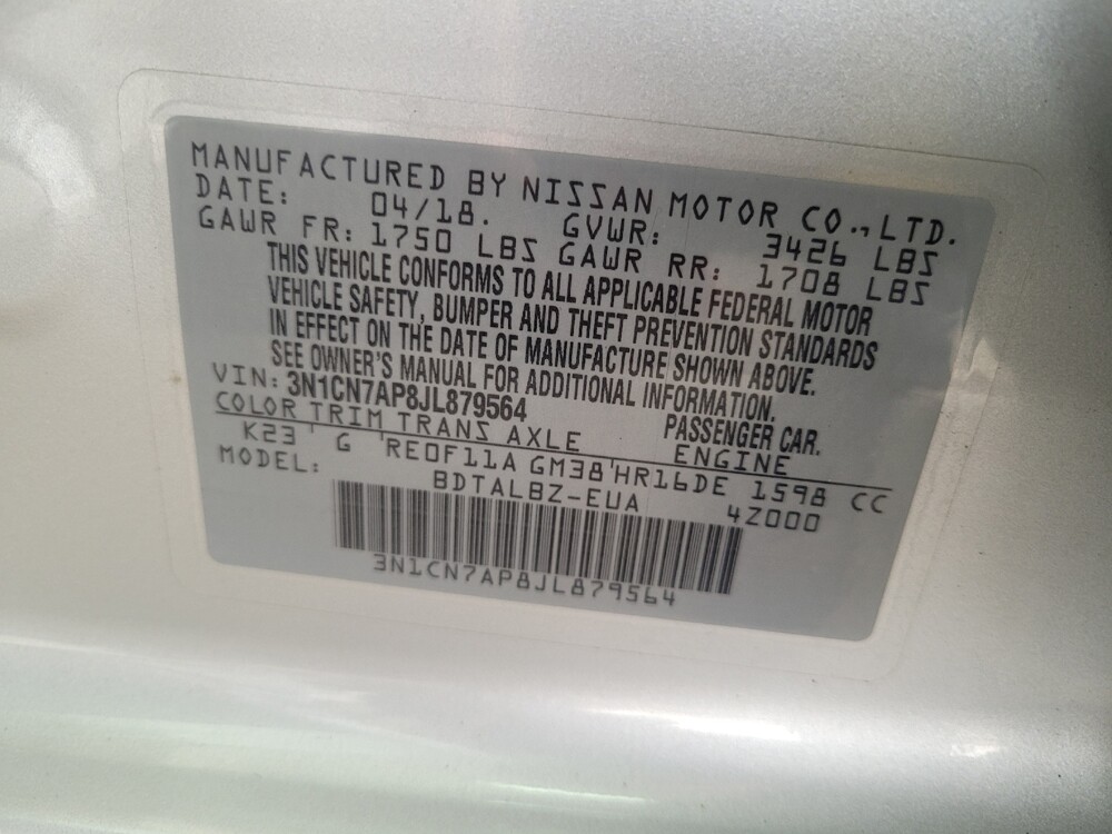 2018 Nissan Versa in Maple Heights, OH 44137 - 18123477 33