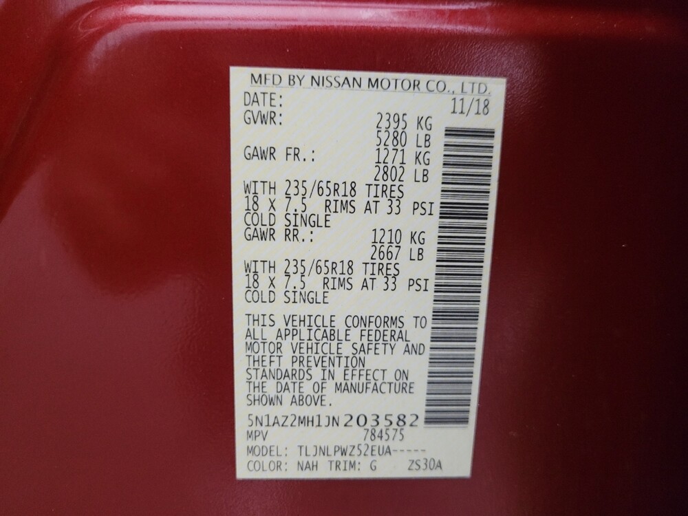 2018 Nissan Murano in Mesa, AZ 85210 - 18123478 33