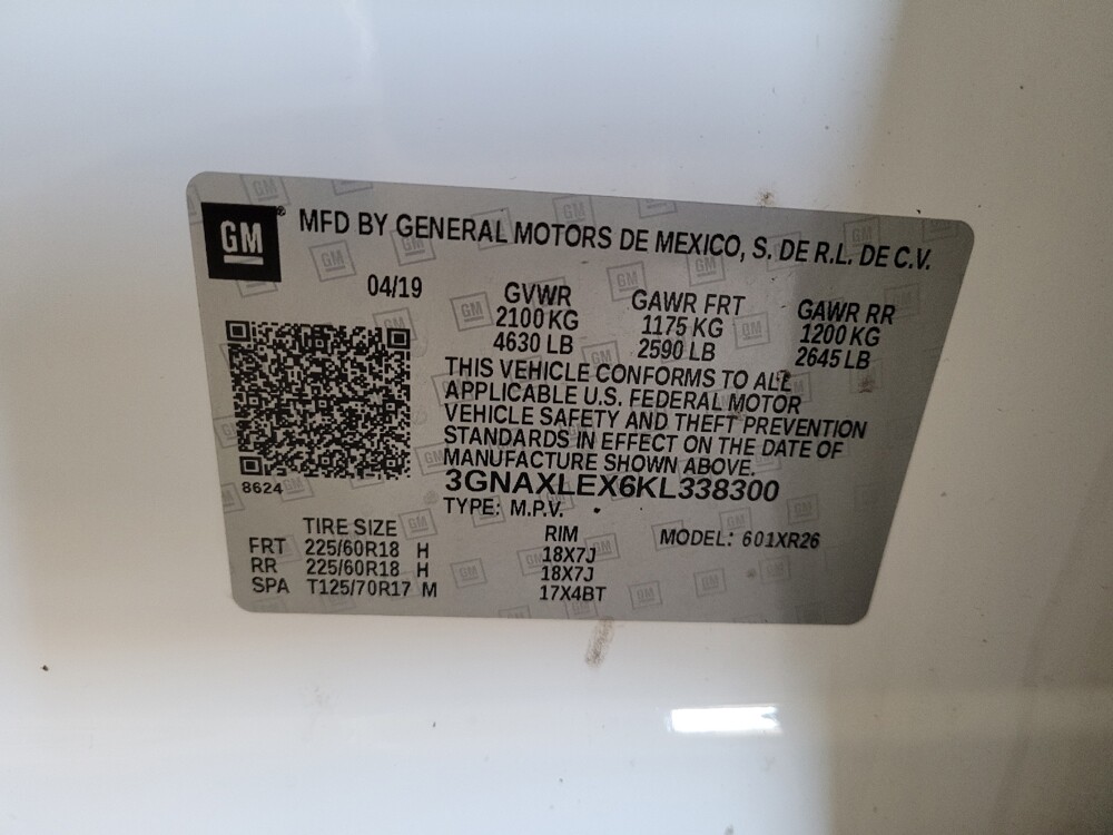 2019 Chevrolet Equinox in Maple Heights, OH 44137 - 18123481 33