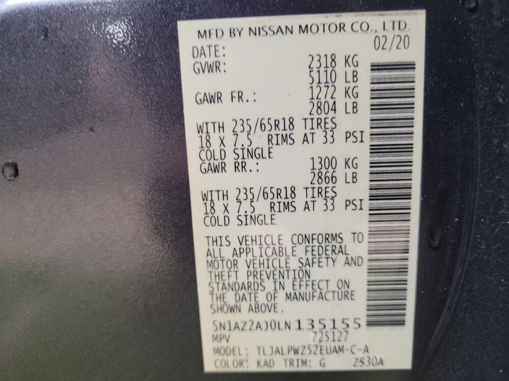 2020 Nissan Murano in Morrow, GA 30260 - 18123489 33