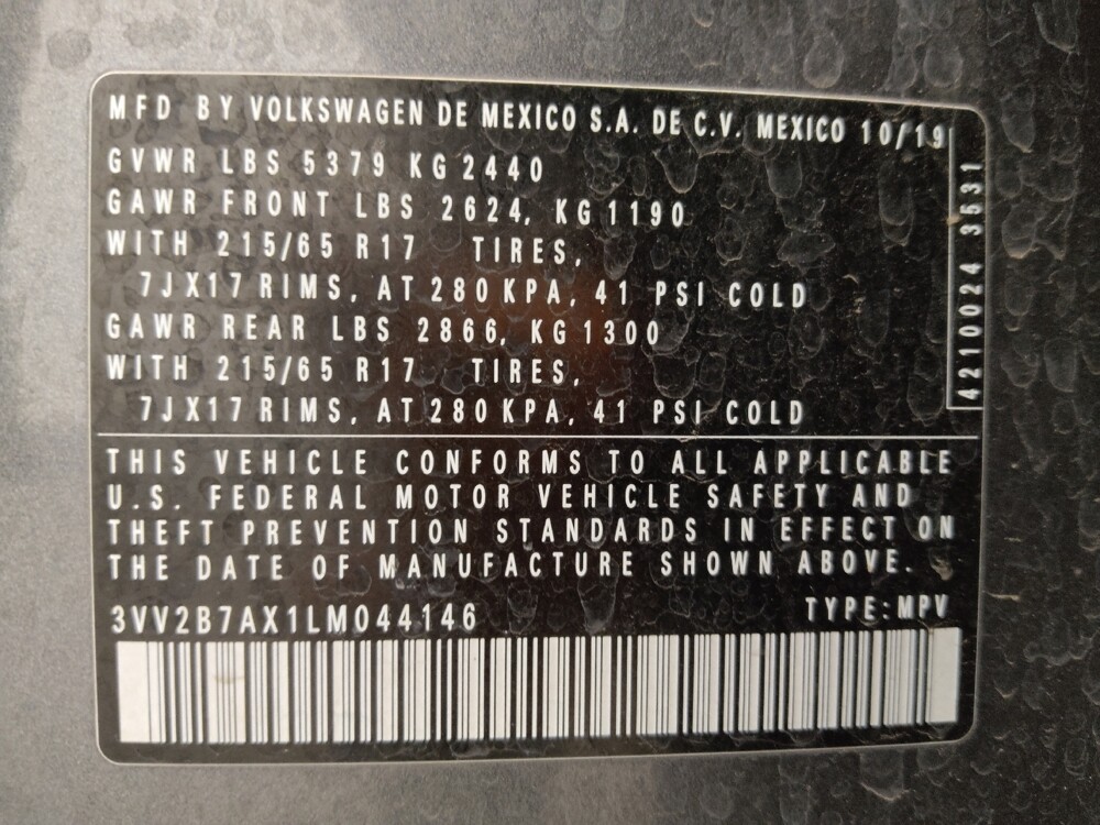 2020 Volkswagen Tiguan in Denver, CO 80012 - 18123497 33