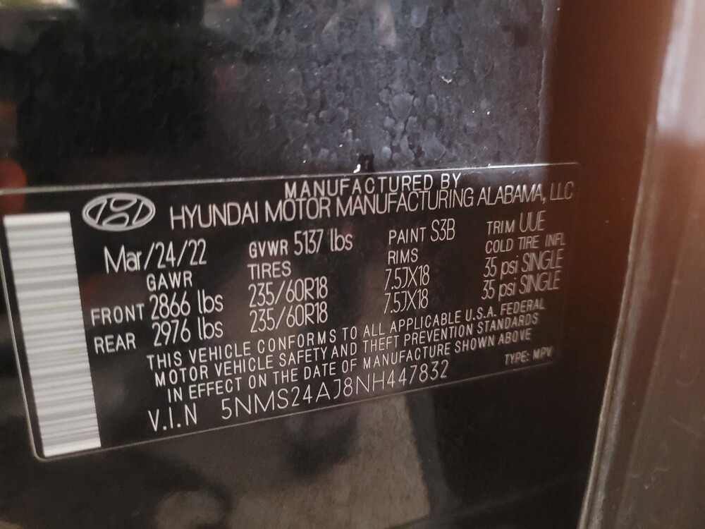 2022 Hyundai Santa Fe in Augusta, GA 30907 - 18123631 33