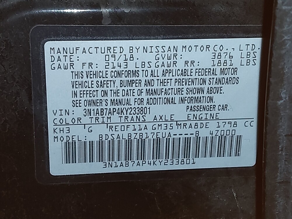 2019 Nissan Sentra in Arlington, TX 76011 - 18123645 33