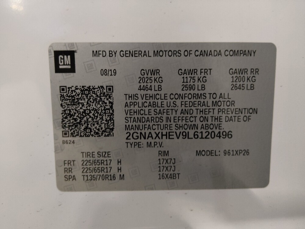 2020 Chevrolet Equinox in Fort Myers, FL 33907 - 18123667 33