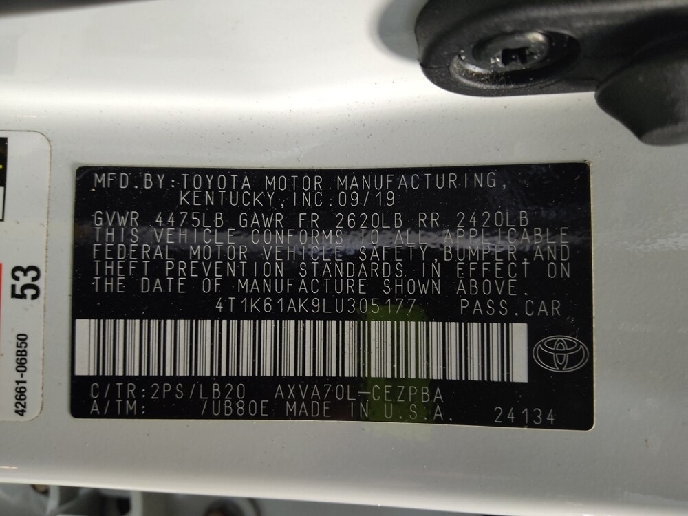 2020 Toyota Camry in Lakeland, FL 33815 - 18123678 33