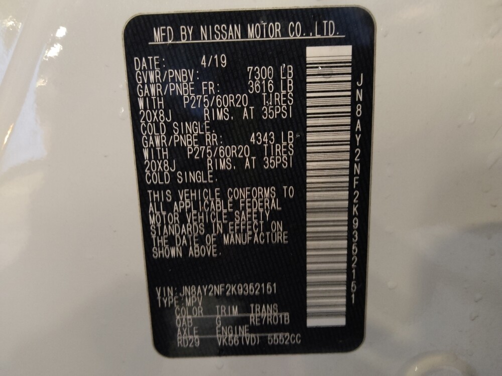 2019 Nissan Armada in Tampa, FL 33612 - 18123679 33