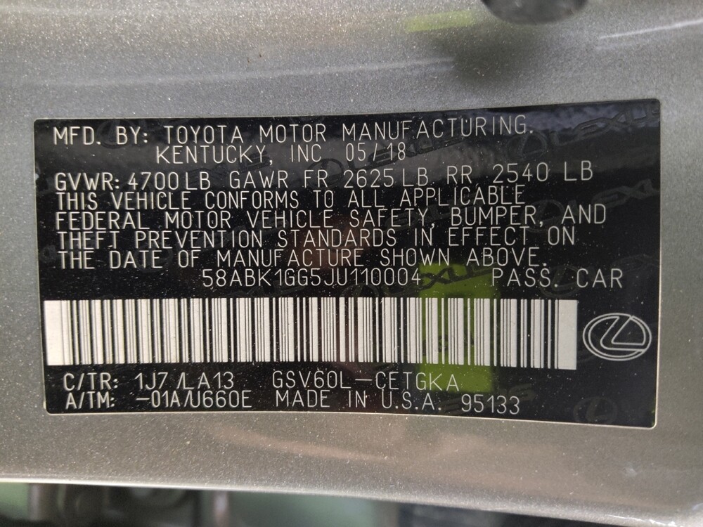 2018 Lexus ES 350 in Lakeland, FL 33815 - 18123681 33