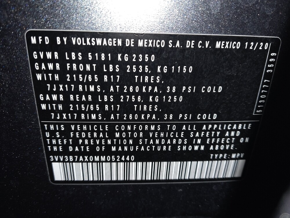 2021 Volkswagen Tiguan in West Palm Beach, FL 33409 - 18123691 33