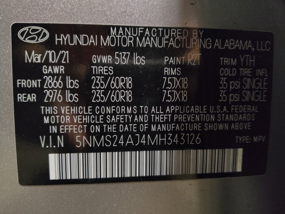 2021 Hyundai Santa Fe in Savannah, GA 31419 - 18123694 33