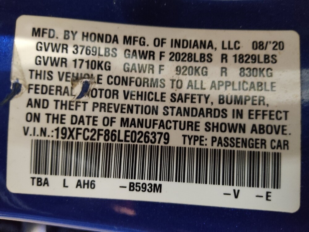 2020 Honda Civic in Plano, TX 75074 - 18123723 33