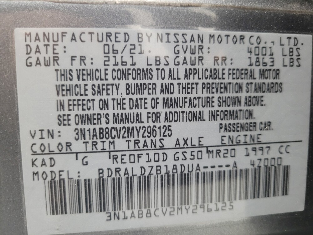 2021 Nissan Sentra in Madison, TN 37115 - 18123754 33