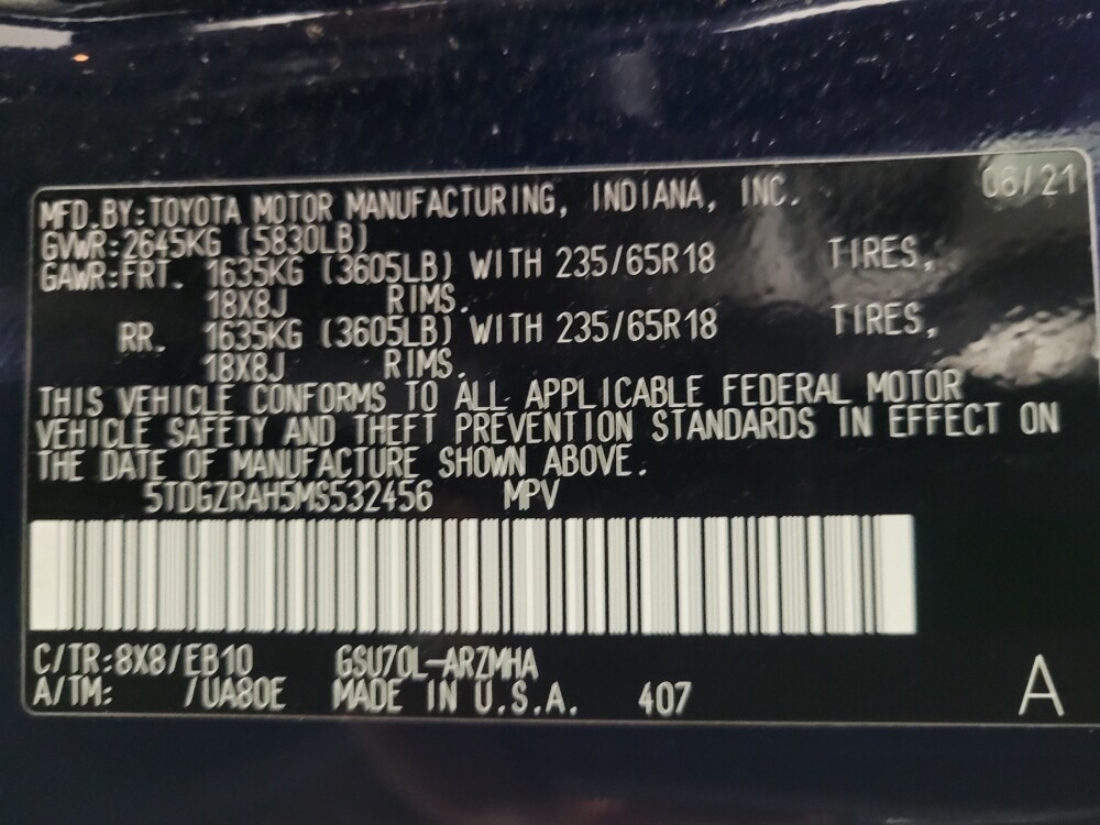 2021 Toyota Highlander in Huntsville, AL 35816 - 18123757 33