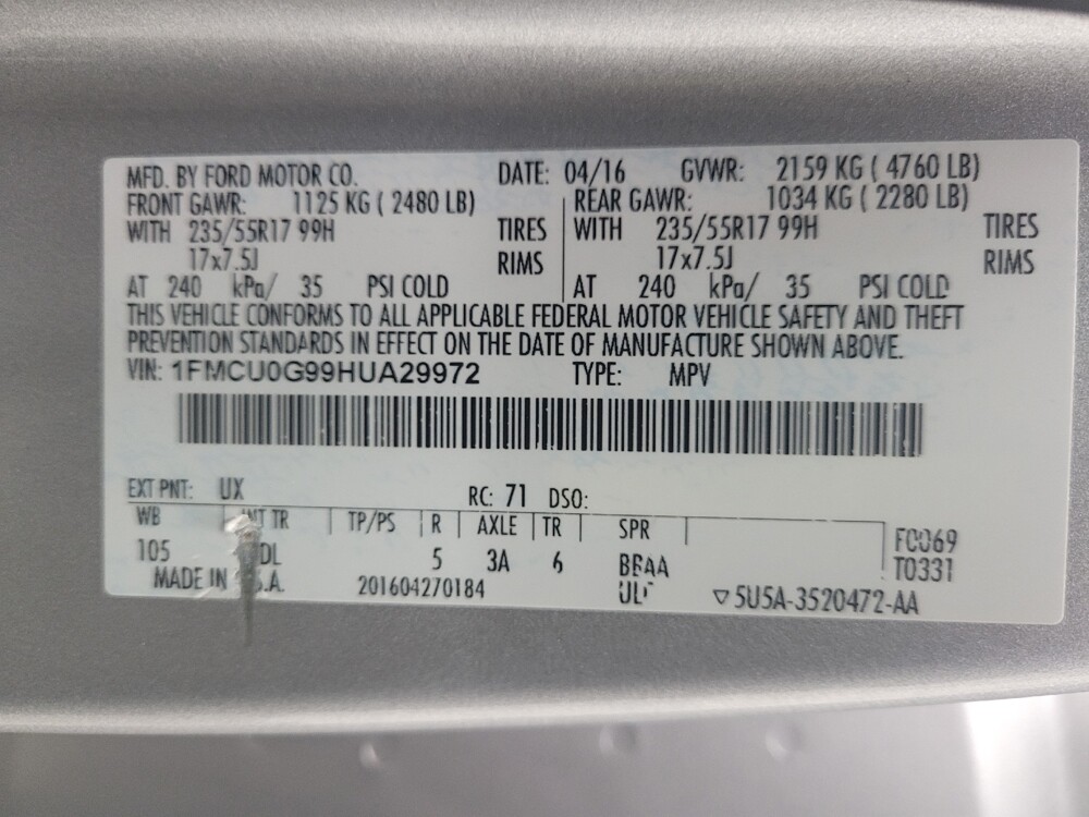 2017 Ford Escape in Eastpointe, MI 48021 - 18123827 33