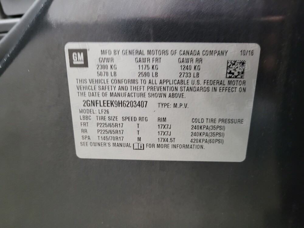 2017 Chevrolet Equinox in Eastpointe, MI 48021 - 18123829 33