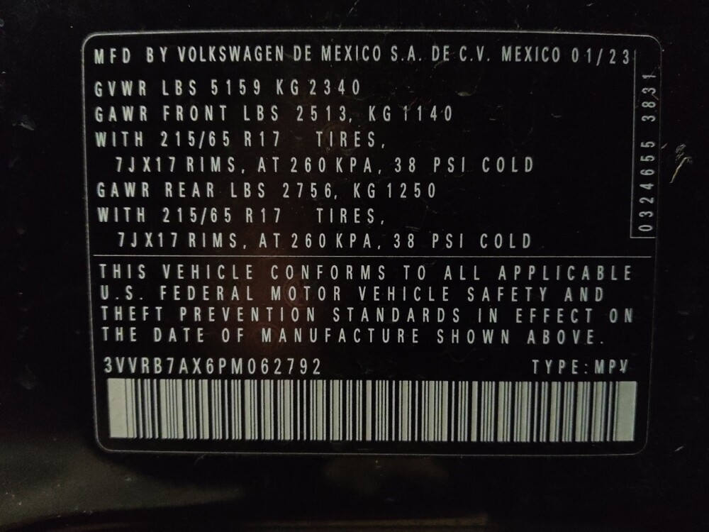 2023 Volkswagen Tiguan in Kissimmee, FL 34744 - 18123869 33