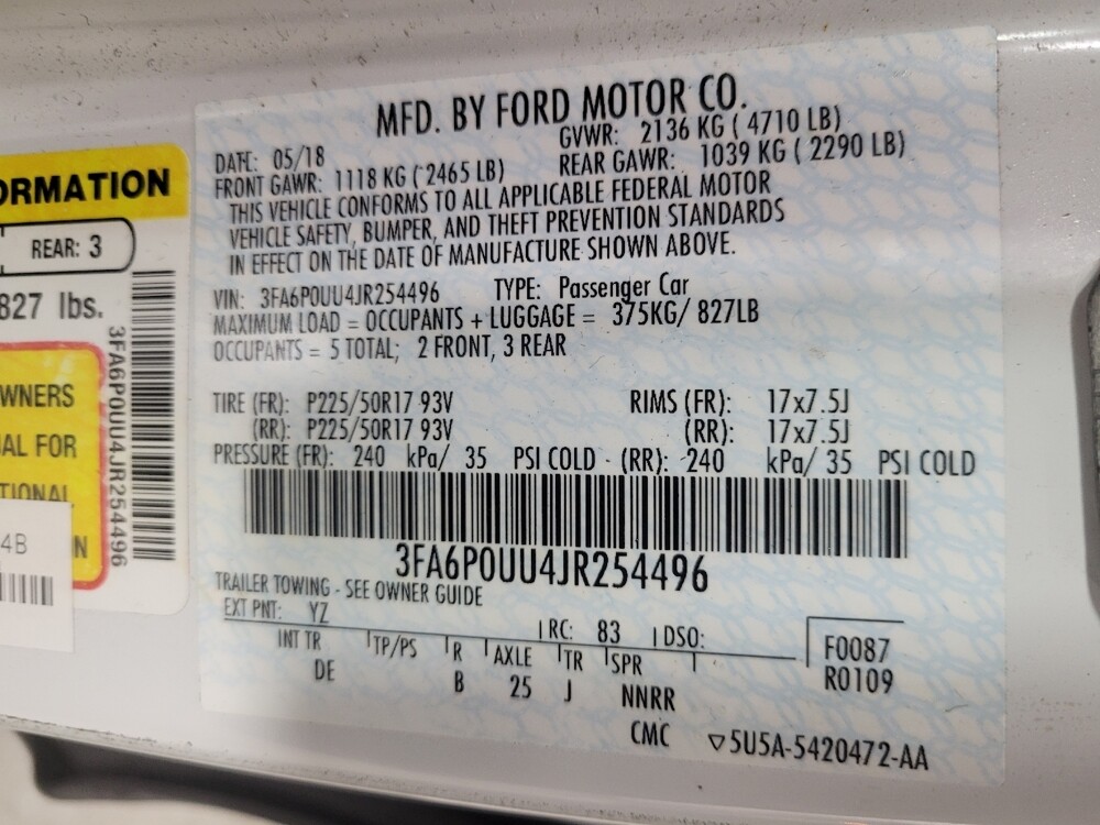2018 Ford Fusion in Duluth, GA 30096 - 18123886 33