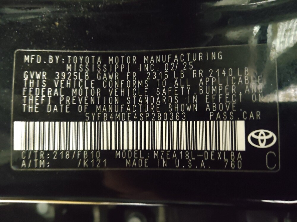 2025 Toyota Corolla in Metairie, LA 70006 - 18123922 33