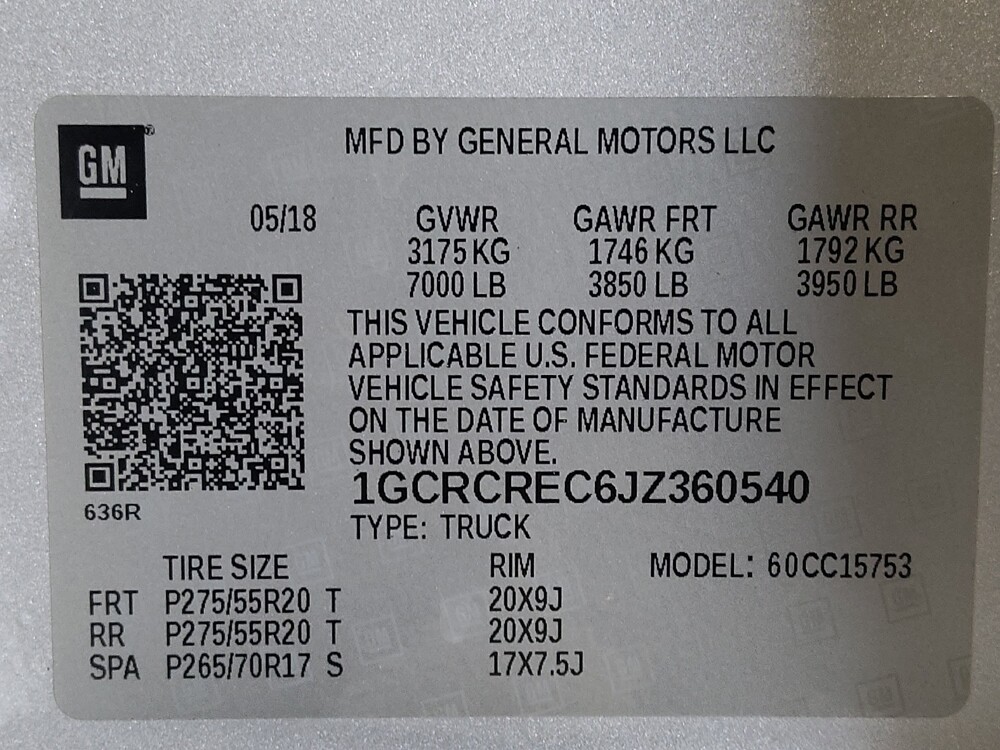 2018 Chevrolet Silverado 1500 in West Palm Beach, FL 33409 - 18123938 33