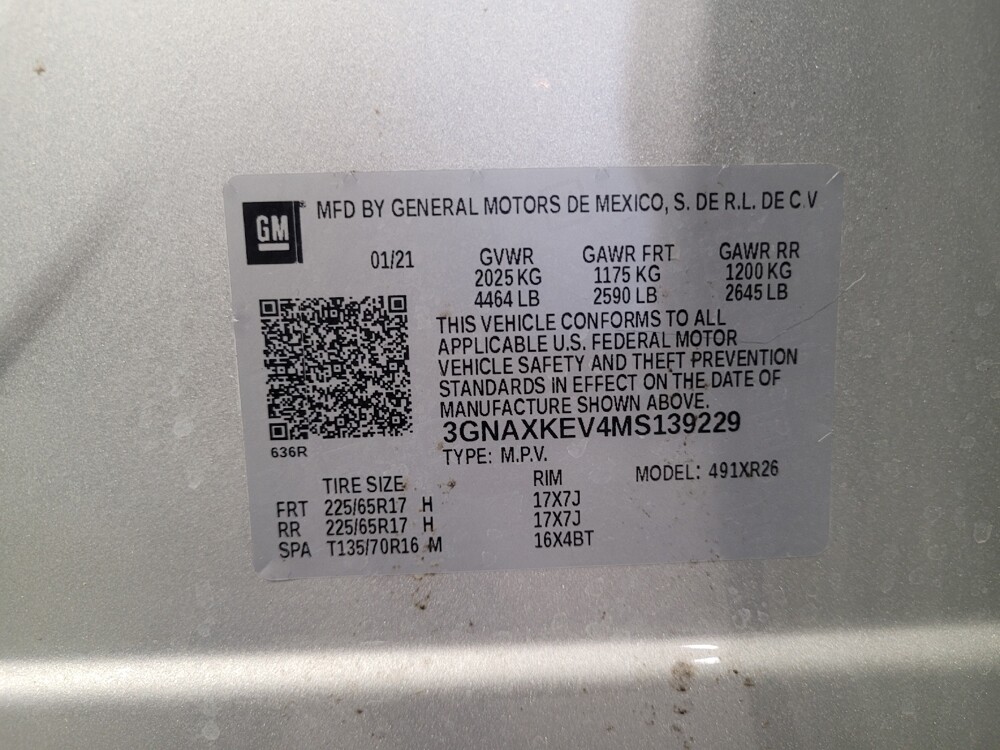 2021 Chevrolet Equinox in Tampa, FL 33612 - 18123967 33