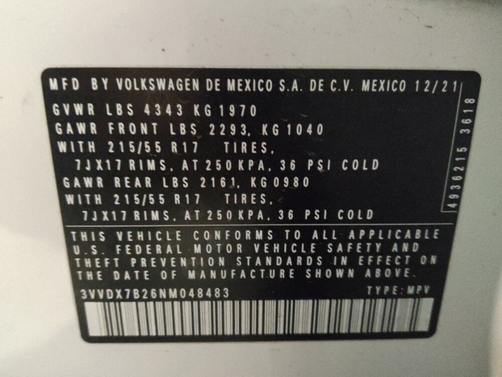 2022 Volkswagen Taos in Kissimmee, FL 34744 - 18123974 33