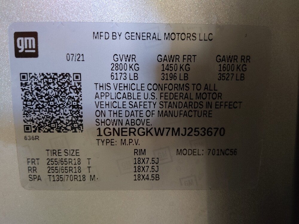 2021 Chevrolet Traverse in Salem, VA 24153 - 18123991 33