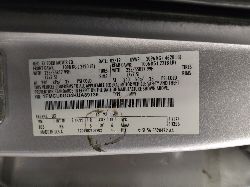 2019 Ford Escape in Lakeland, FL 33815 - 18124041 33