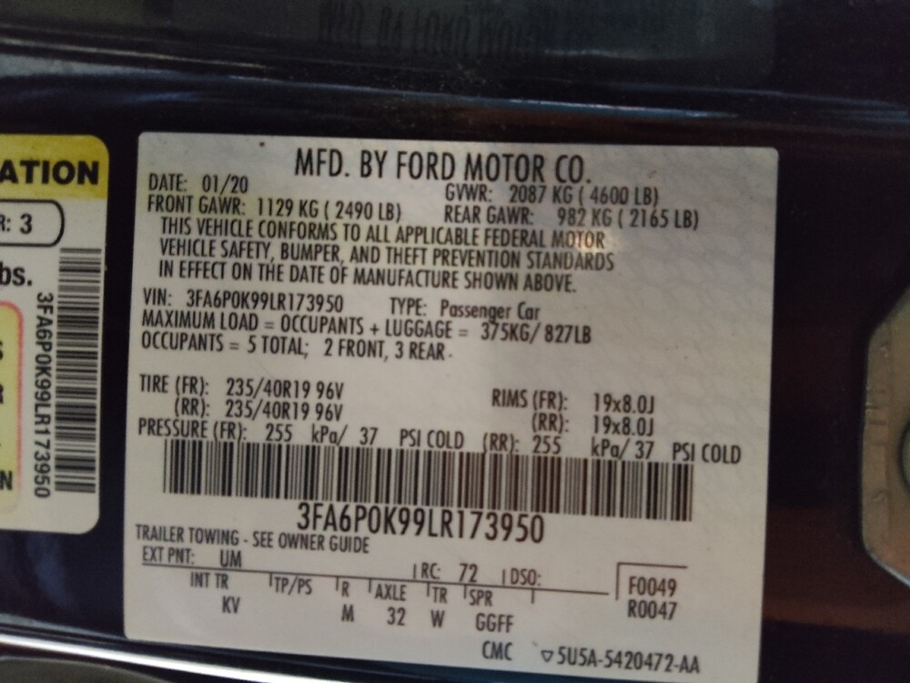 2020 Ford Fusion in Lakeland, FL 33815 - 18124053 33