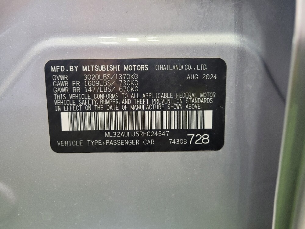 2024 Mitsubishi Mirage in Lexington, KY 40509 - 18124069 33