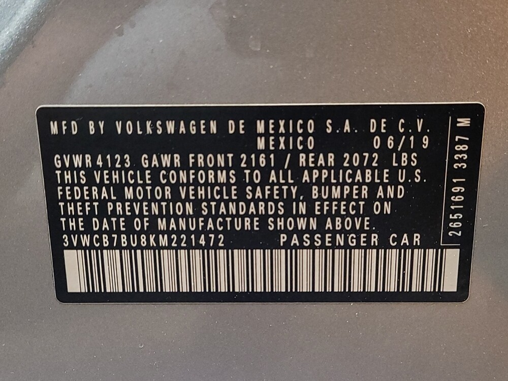 2019 Volkswagen Jetta in Miami, FL 33157 - 18124107 33