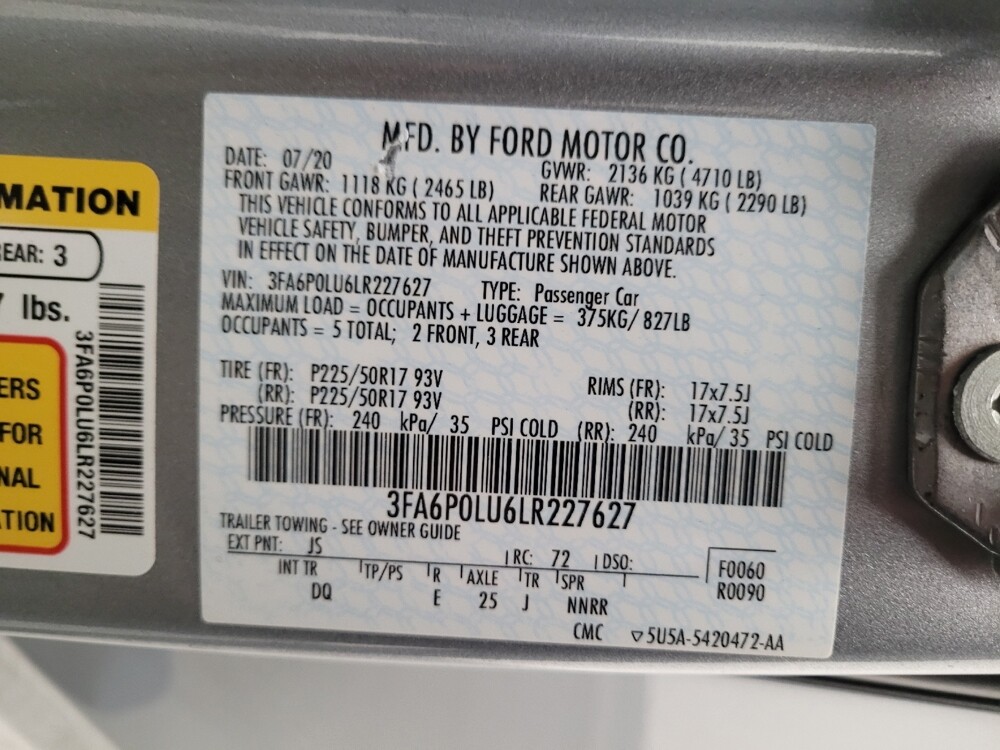 2020 Ford Fusion in Fresno, CA 93726 - 18124143 33