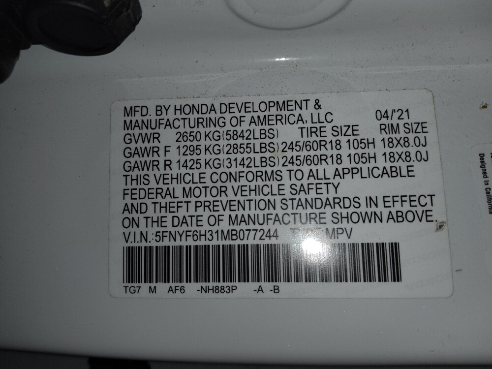 2021 Honda Pilot in Columbia, SC 29210 - 18124150 33