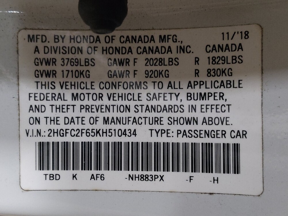 2019 Honda Civic in Jacksonville, FL 32210 - 18124152 33