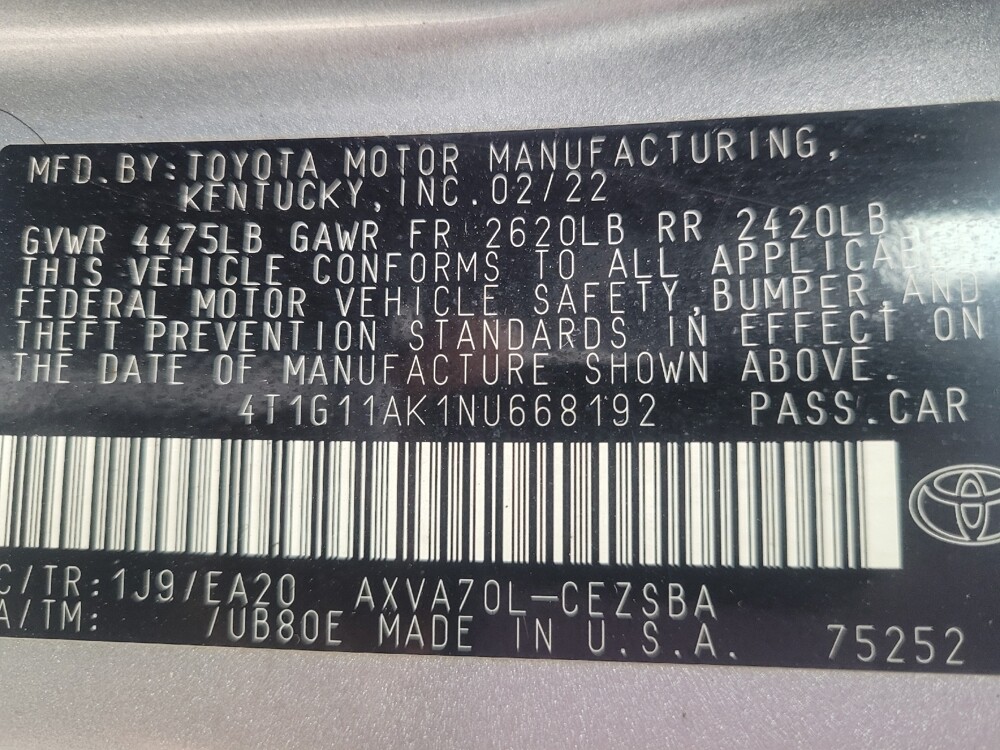 2022 Toyota Camry in Jackson, MS 39211 - 18124279 33