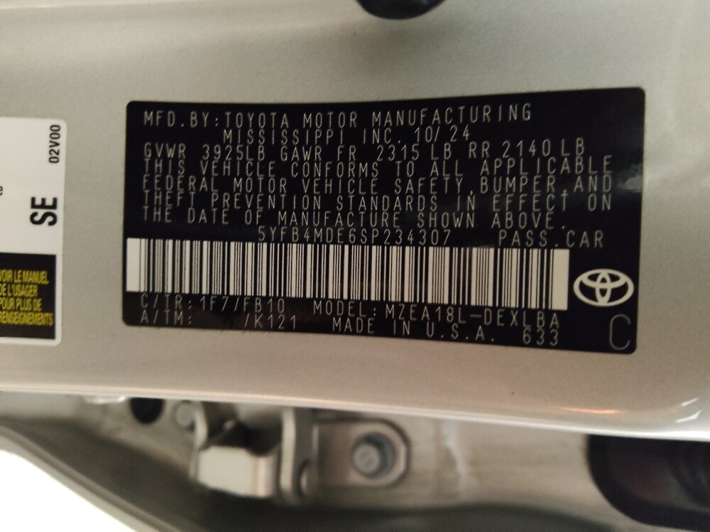 2025 Toyota Corolla in Albany, GA 31705 - 18124299 33