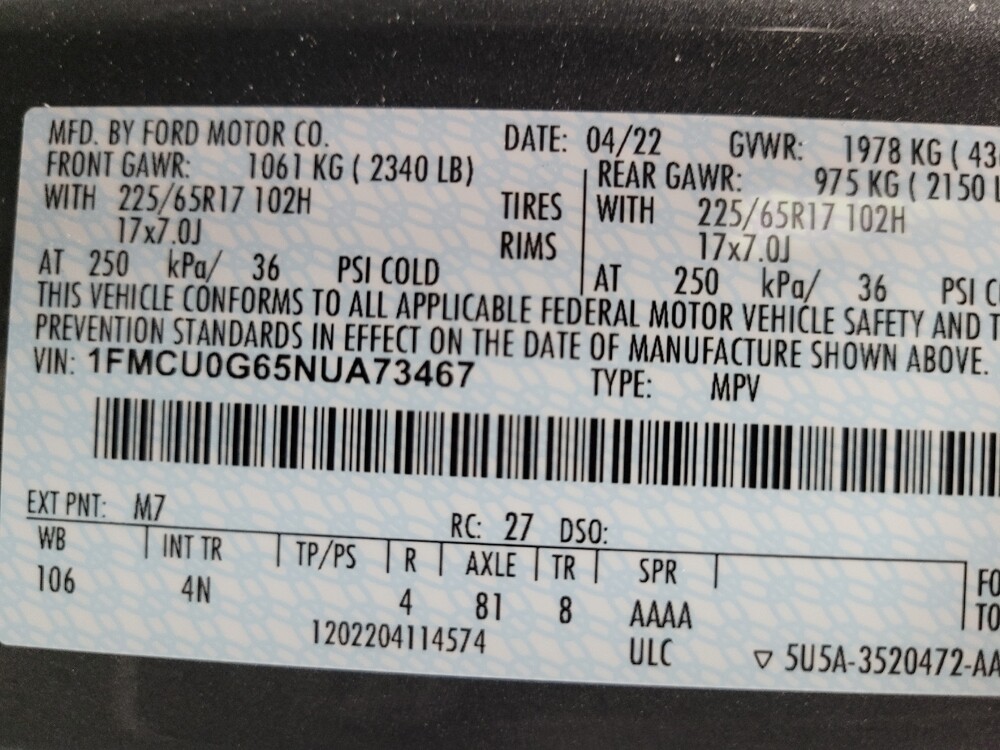 2022 Ford Escape in Las Vegas, NV 89104 - 18124369 33